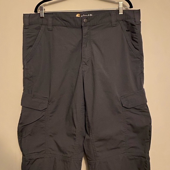 Carhartt Men's Dark Gray Cargo Pants size 38x34 - Picture 2 of 5